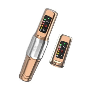 Wireless Dual-Battery Rotary Tattoo & Permanent Makeup Pen, New Model with Hollow-Cup Motor for Lining
