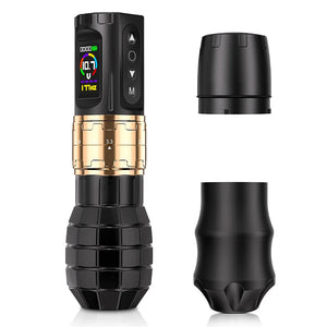 Tattoo Pen Power Supply with Adjustable stroke 2.4MM-4.2MM, 11500–12500 RPM Coreless Motor Tattoo Machine