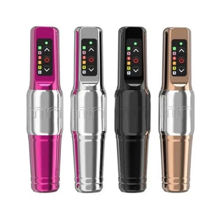Wireless Dual-Battery Rotary Tattoo & Permanent Makeup Pen, New Model with Hollow-Cup Motor for Lining