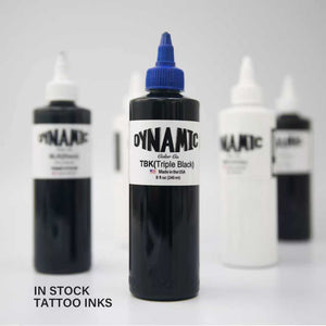 High Quality Long Time Last Original Dynamic TBK 8 oz Triple Black Color Tattoo Ink 240ML