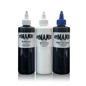 High Quality Long Time Last Original Dynamic TBK 8 oz Triple Black Color Tattoo Ink 240ML